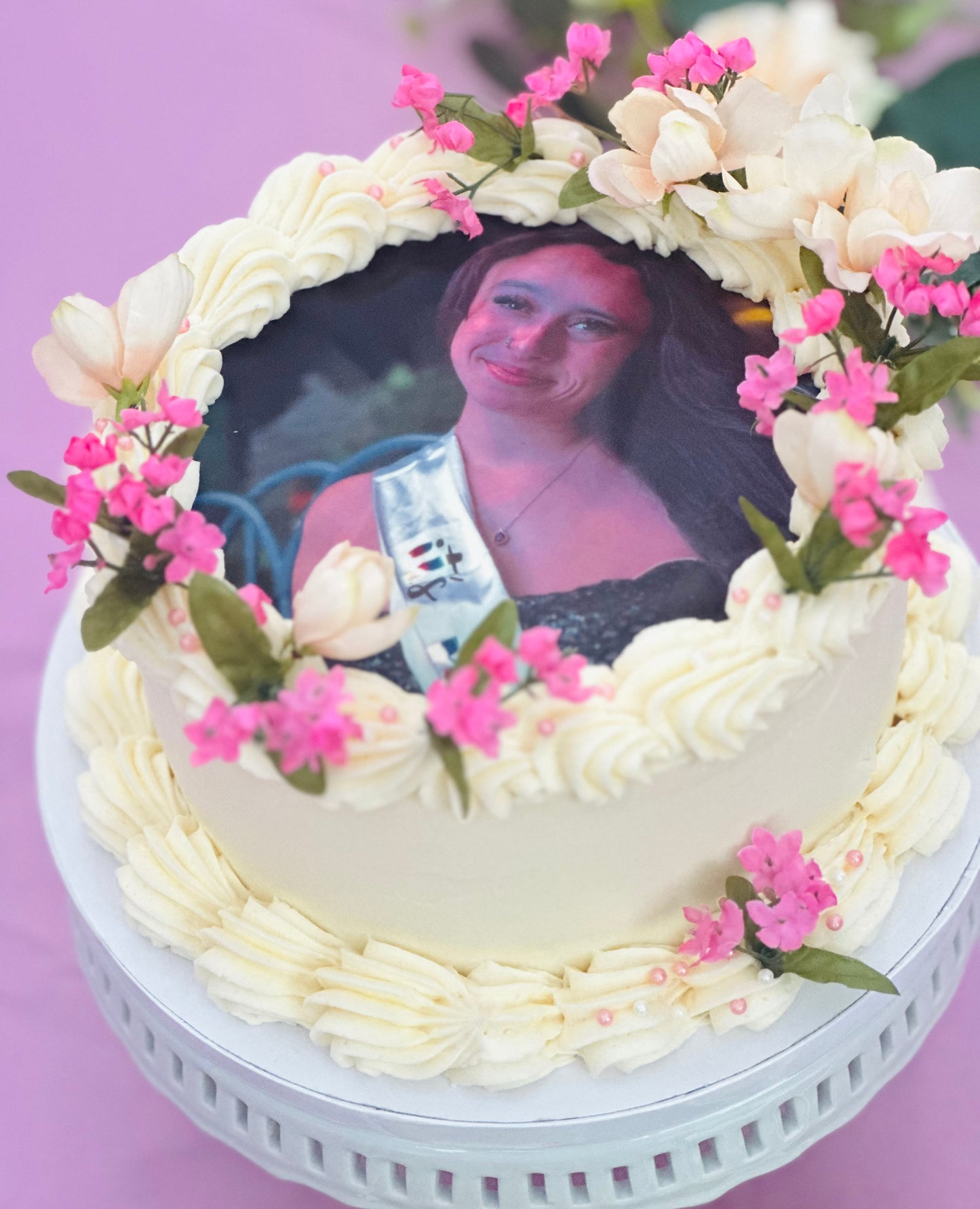 Classic Photo Birthday Cake
