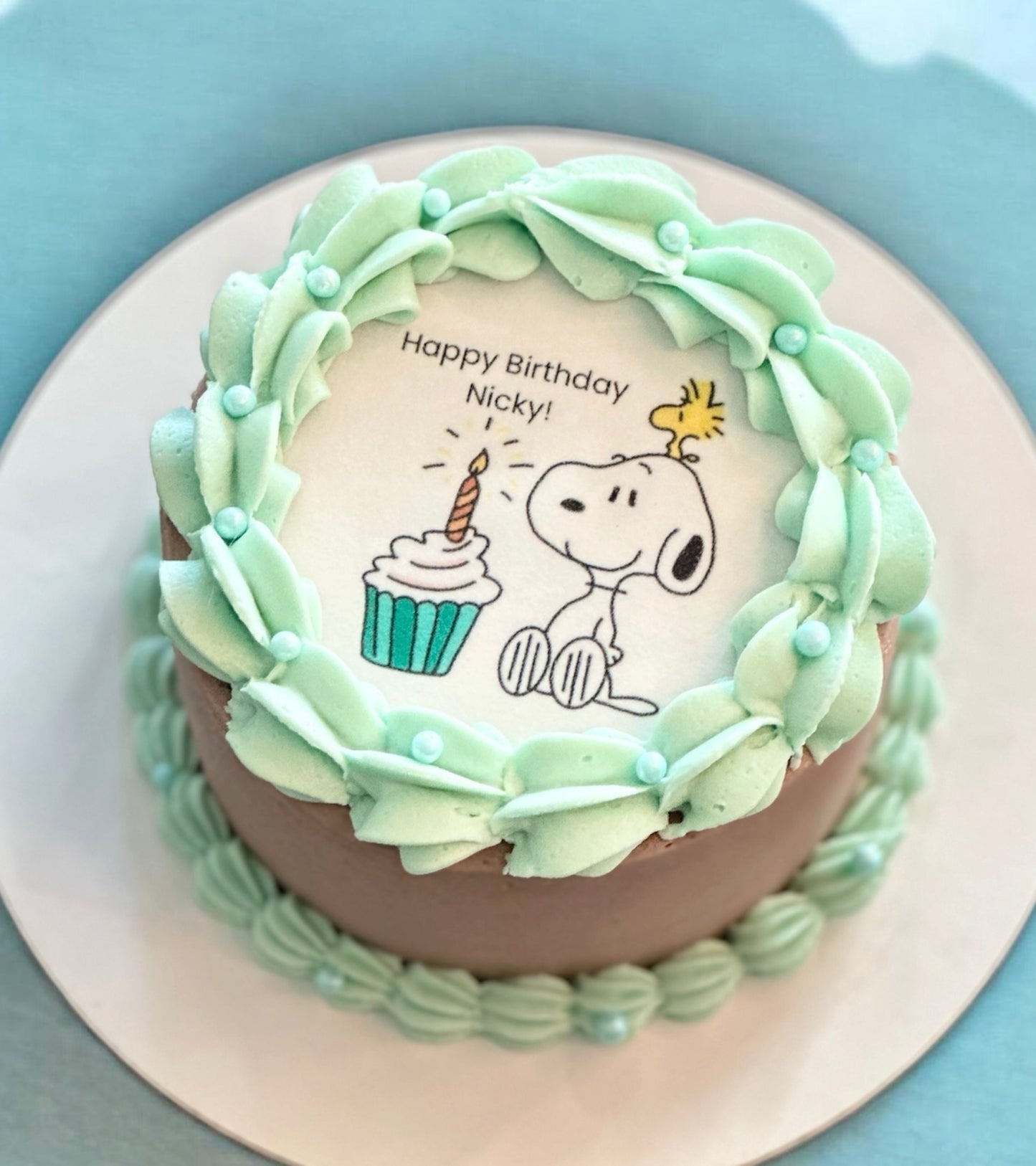 Classic "Snoopy Happy Birthday" Cake