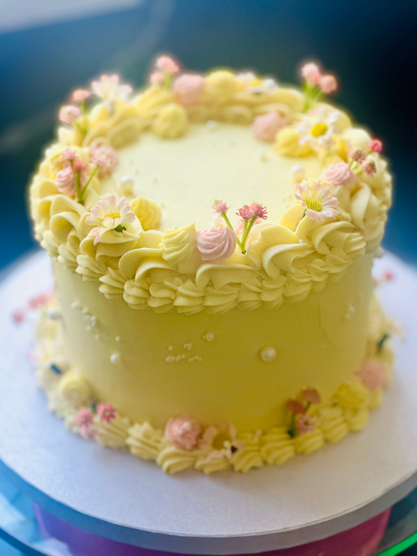 Classic Yellow  Buttercream Cake